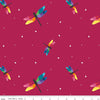 SALE Imagine Dragonfly Flight C12162 Crimson - Riley Blake Designs - Rainbow-Colored Dragonflies White Shapes - Quilting Cotton Fabric