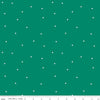 CLEARANCE Imagine Hexie Sprinkle C12166 Green - Riley Blake Designs - Small White Hexagons Hexies - Quilting Cotton Fabric