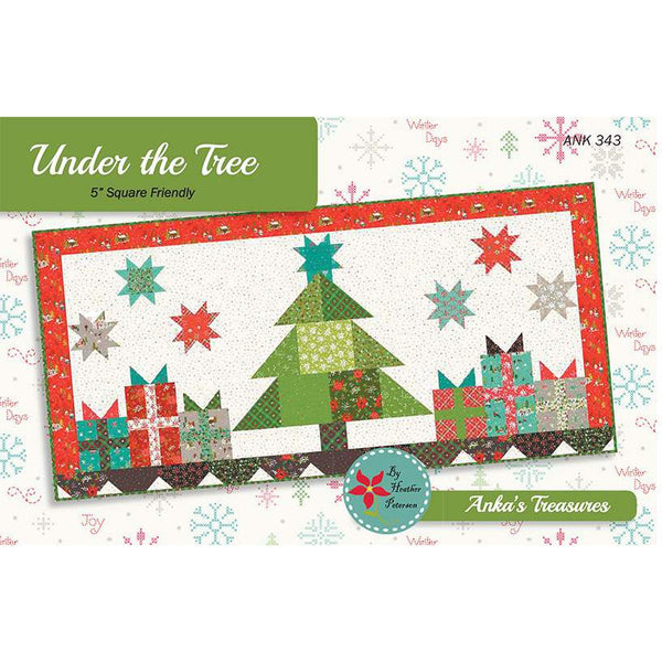 SALE Under the Tree Runner PATTERN P154 by Heather Peterson - Riley Blake - INSTRUCTIONS Only - Christmas 5" Square/Charm Pack Friendly