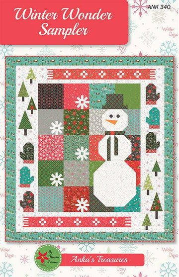 SALE Winter Wonder Quilt PATTERN P154 - Heather Peterson - Riley Blake Designs - INSTRUCTIONS Only - 10" Square/Layer Cake Friendly