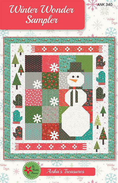 SALE Winter Wonder Quilt PATTERN P154 by Heather Peterson - Riley Blake Designs - INSTRUCTIONS Only - 10" Square/Layer Cake Friendly