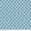 SALE Prairie Dress Dream Blue Floral Fabric - C12300 - Lori Holt Riley Blake Quilting Cotton Fabric