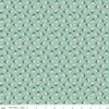 SALE Prairie Rose C12303 Heirloom Sea Glass - Riley Blake Designs - Floral Flowers Diagonal Lattice - Lori Holt - Quilting Cotton Fabric