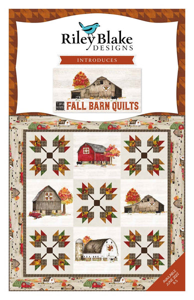 SALE Fall Barn Quilts 2.5-Inch Rolie Polie Jelly Roll 40 pieces Riley Blake Designs - Precut Bundle - Autumn Barns - Quilting Cotton Fabric