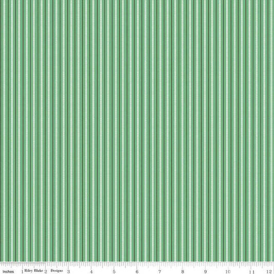 SALE Prairie Ticking C12306 Alpine - Riley Blake Designs - Stripes Striped Stripe - Lori Holt - Quilting Cotton Fabric