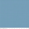 DEAL Prairie Homespun Heirloom Denim Blue PRINTED Gingham Fabric - C12308 - Lori Holt Riley Blake Quilting Cotton Fabric