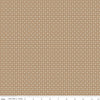 SALE Prairie Cabin Brown Sugar Brown Geometric Floral Fabric - C12309 - Lori Holt Riley Blake Quilting Cotton Fabric