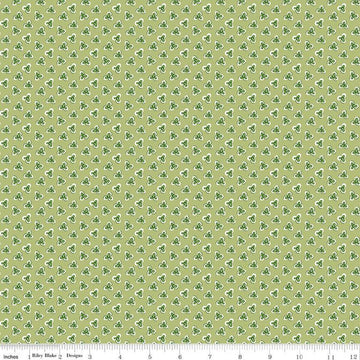 SALE Prairie Preserves C12313 Lettuce - Riley Blake Designs - Floral Flowers - Lori Holt - Quilting Cotton Fabric