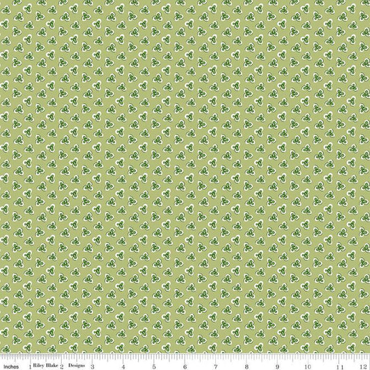 SALE Prairie Preserves C12313 Lettuce - Riley Blake Designs - Floral Flowers - Lori Holt - Quilting Cotton Fabric