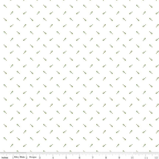 DEAL Prairie Family C12316 Basil - Riley Blake Designs - Geometric - Lori Holt - Quilting Cotton Fabric