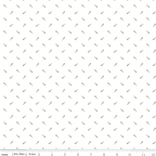 SALE Prairie Family C12316 Basil by Riley Blake Designs - Geometric - Lori Holt - Quilting Cotton Fabric