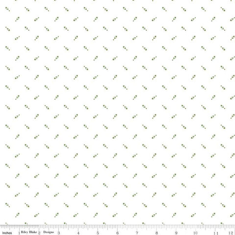 SALE Prairie Family C12316 Basil by Riley Blake Designs - Geometric - Lori Holt - Quilting Cotton Fabric