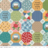 Prairie Very Prairie Multi - Riley Blake Designs - PRINTED Patchwork Cheater - Quilting Cotton