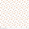 DEAL Seasonal Basics Pumpkins C652 White - Riley Blake Designs - Halloween Thanksgiving Fall Autumn - Quilting Cotton Fabric