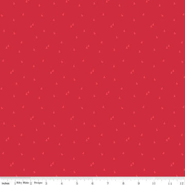 SALE Seasonal Basics Trees C654 Red - Riley Blake Designs - Christmas Pines Tone-on-Tone - Quilting Cotton Fabric