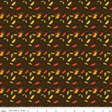 Awesome Autumn Leaves C12173 Raisin - Riley Blake Designs - Fall Leaf - Quilting Cotton Fabric