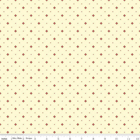 Awesome Autumn Ditsy C12176 Cream by Riley Blake Designs - Fall Geometric Flowers Diamonds - Quilting Cotton Fabric