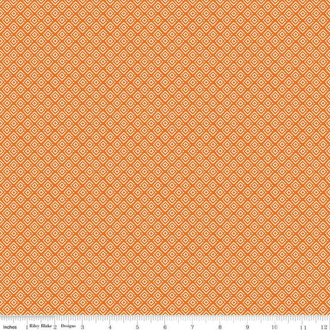 Awesome Autumn Diamonds C12177 Orange by Riley Blake Designs - Fall Geometric - Quilting Cotton Fabric