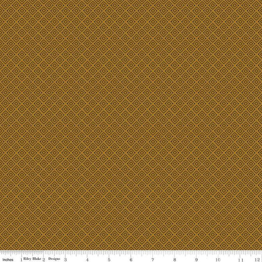 DEAL Awesome Autumn Diamonds C12177 Sienna - Riley Blake Designs - Fall Geometric - Quilting Cotton Fabric