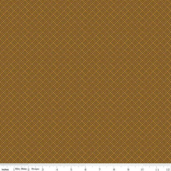 SALE Awesome Autumn Diamonds C12177 Sienna by Riley Blake Designs - Fall Geometric - Quilting Cotton Fabric