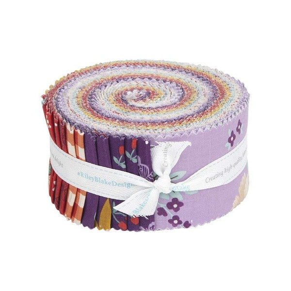 SALE Sweet Picnic Rolie Polie 2.5 Inch Jelly Roll 40 pieces - Riley Blake - Precut Pre cut Bundle - Quilting Cotton Fabric