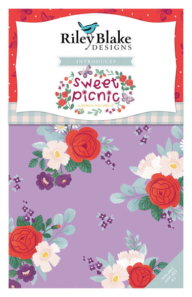 SALE Sweet Picnic Rolie Polie 2.5 Inch Jelly Roll 40 pieces - Riley Blake - Precut Pre cut Bundle - Quilting Cotton Fabric