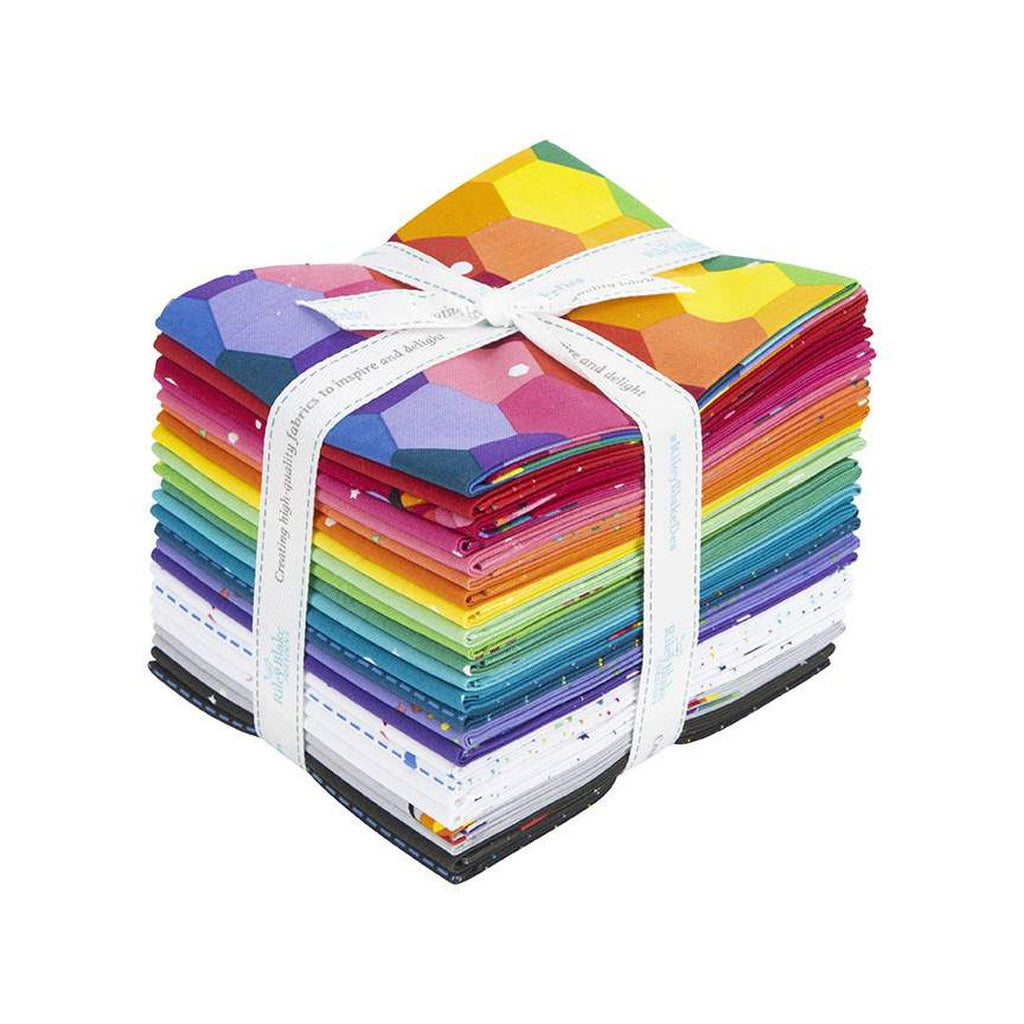 5pcs Rainbow Fat Quarters Solid Quilting Fabric Bundles 18 x 22 inches
