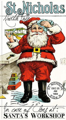 Nicholas St. Nicholas Panel PD12330 - Riley Blake Designs - Christmas Santa Claus DIGITALLY PRINTED - Quilting Cotton Fabric