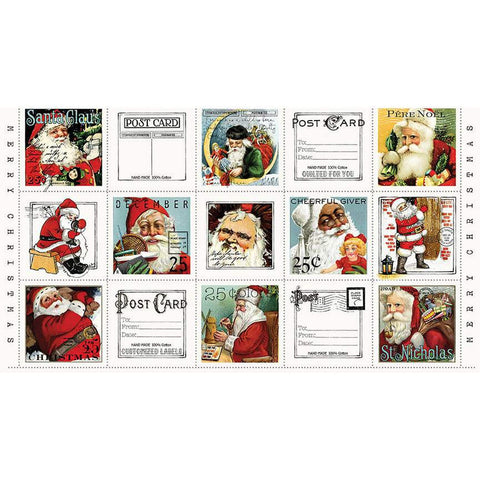 SALE Nicholas Cheerful Giver Panel PD12332 - Riley Blake Designs - Christmas Santa Claus DIGITALLY PRINTED - Quilting Cotton Fabric