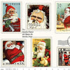 SALE Nicholas Postage Stamps CD12333 - Riley Blake - Christmas Santa Claus Vintage DIGITALLY PRINTED - Quilting Cotton