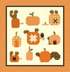 DEAL Hide & Seek Quilt PATTERN P157 - Sandy Gervais for Riley Blake Designs- INSTRUCTIONS Only - Squirrels Pumpkins