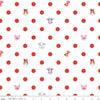 CLEARANCE Coloring on the Farm Dots C12233 White - Riley Blake Designs - Crayola Crayons Polka  - Quilting Cotton Fabric - Licensed Product