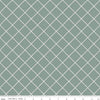 CLEARANCE Elegance Essential C12221 Sage - Riley Blake Designs - 1" Diagonal Grid - Quilting Cotton Fabric
