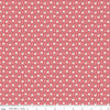SALE Prairie Pioneer C12301 Heirloom Coral - Riley Blake Designs - Floral Flowers Geometric Ovals - Lori Holt - Quilting Cotton Fabric