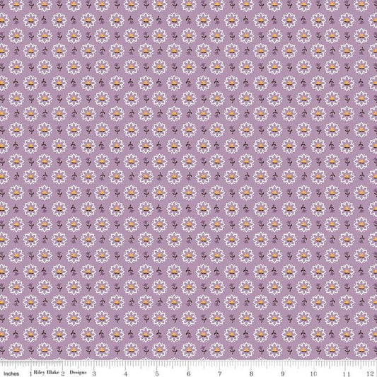 SALE Prairie Heritage C12302 Heirloom Plum - Riley Blake Designs - Floral Flowers - Lori Holt - Quilting Cotton Fabric