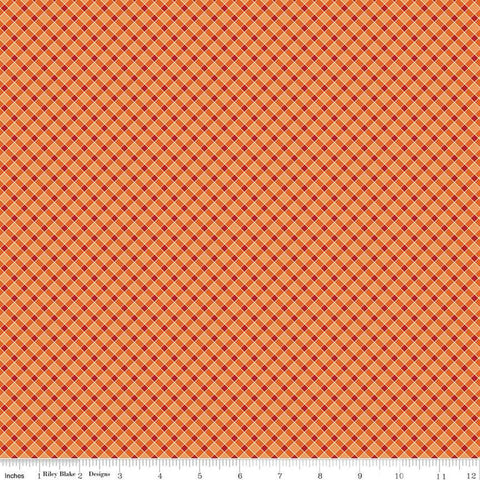 CLEARANCE Prairie Patchwork C12304 Yam by Riley Blake  - Diagonal Plaid - Lori Holt - Quilting Cotton