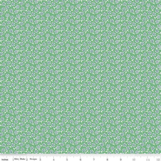 Prairie Wildflowers C12305 Alpine - Riley Blake Designs - Floral Flowers - Lori Holt - Quilting Cotton Fabric