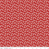 SALE Prairie Memories Schoolhouse Red Floral Fabric C12312 - Lori Holt Riley Blake Quilting Cotton Fabric