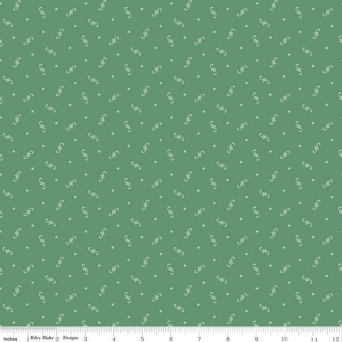 SALE Prairie Fiddle C12314 Deep Alpine by Riley Blake Designs - Floral Flowers Dots - Lori Holt - Quilting Cotton Fabric