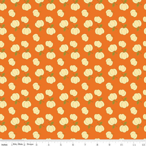 Awesome Autumn Pumpkins C12171 Orange by Riley Blake Designs - Fall Pumpkin - Quilting Cotton Fabric