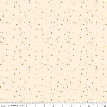 SALE Elegance Eternal C12224 Ivory - Riley Blake Designs - Dots Curved Diamonds - Quilting Cotton Fabric