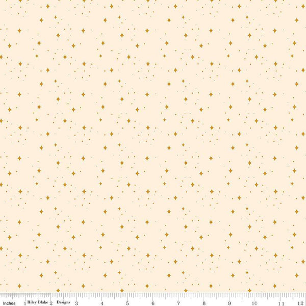 SALE Elegance Eternal C12224 Ivory by Riley Blake Designs - Dots Curved Diamonds - Quilting Cotton Fabric