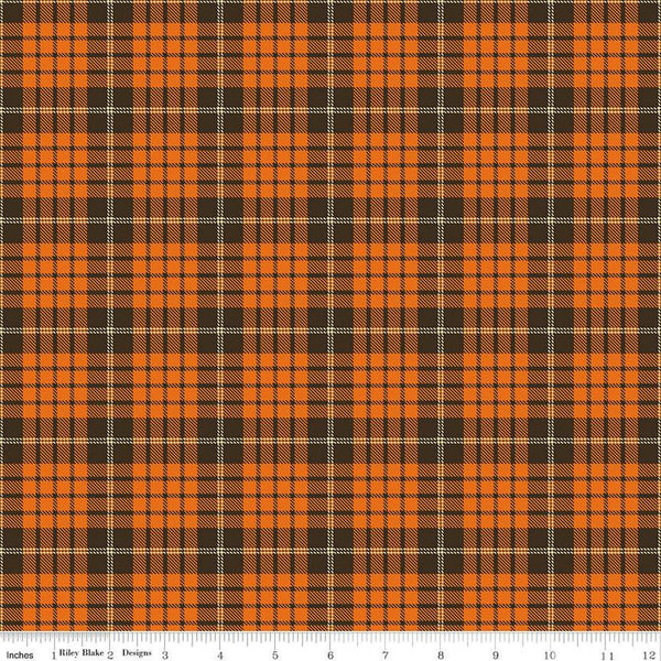 SALE Awesome Autumn Plaid C12174 Raisin by Riley Blake Designs - Fall Geometric - Quilting Cotton Fabric