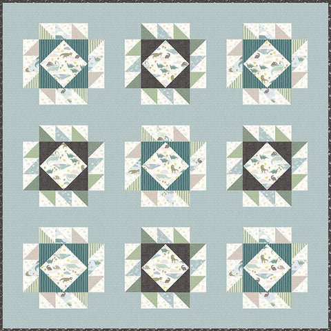 SALE Roar Quilt PATTERN P159 by Citrus and Mint Designs - Riley Blake Designs - INSTRUCTIONS Only - Children's with Pieced Back - Easy