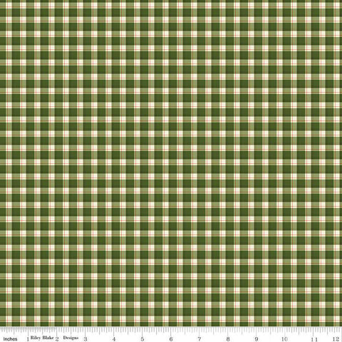Adel in Winter Plaid C12261 Green - Riley Blake Designs - Christmas with Cream - Quilting Cotton Fabric