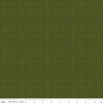 SALE Texture C610 Pine - Riley Blake Designs - Sketched Tone-on-Tone Irregular Grid - Quilting Cotton Fabric