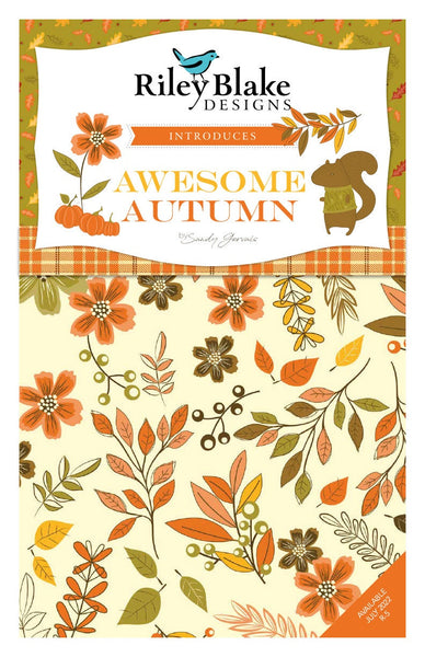 Awesome Autumn Fat Quarter Bundle 31 pieces - Riley Blake Designs - Pre cut Precut - Fall - Quilting Cotton Fabric