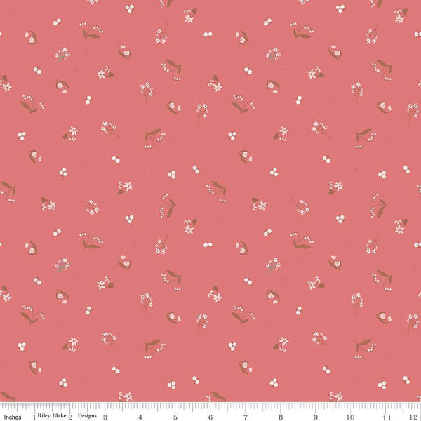 SALE Emma Ditzy C12216 Rose by Riley Blake Designs - Floral Flowers - Quilting Cotton Fabric