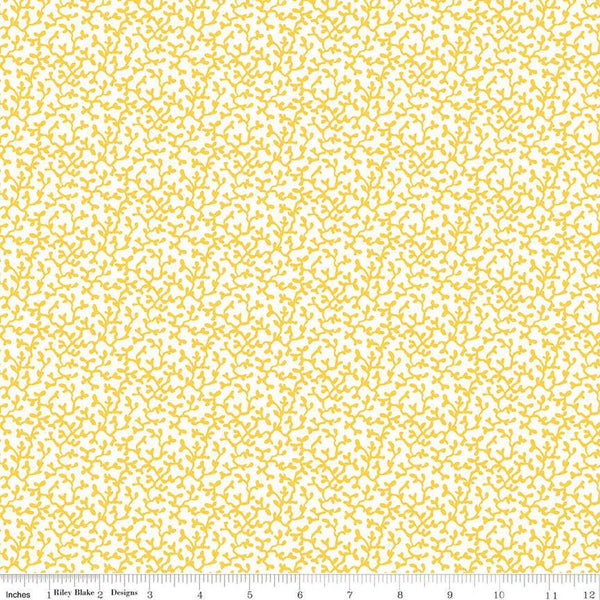 SALE Riviera Collection B Corallium B 01666452B - Riley Blake - Coral Marine Lace Yellow -  Liberty Fabrics  - Quilting Cotton Fabric