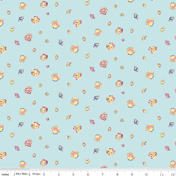 CLEARANCE Riviera Collection B Sea Shells B 01666454B - Riley Blake Designs - Beach Shell -  Liberty Fabrics  - Quilting Cotton Fabric